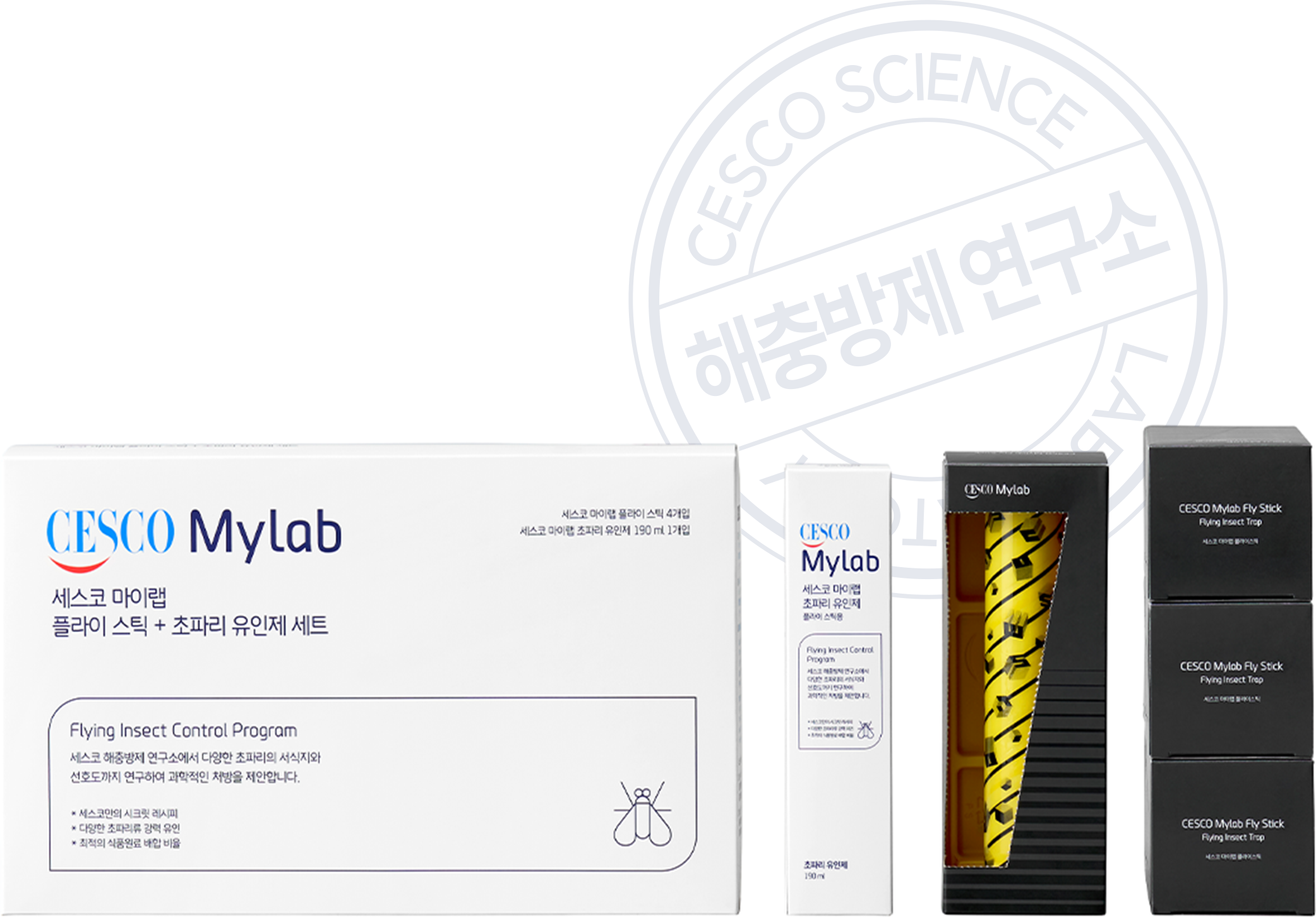 세스코 마이랩 플라이 스틱 + 초파리 유인제 세트