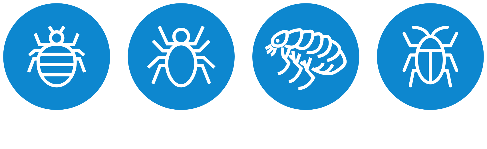 빈대 · 진드기 · 벼룩 · 바퀴벌레 아이콘