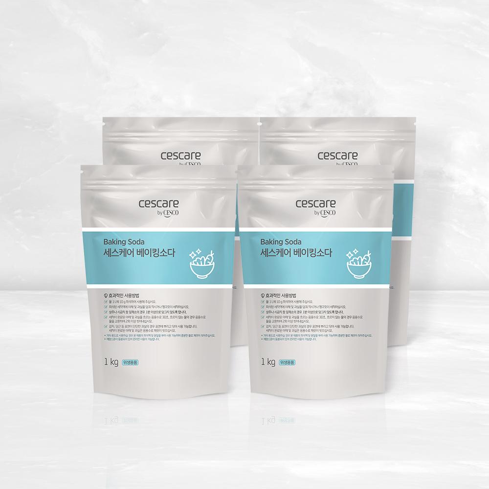 세스케어 베이킹소다 1kg x 4개