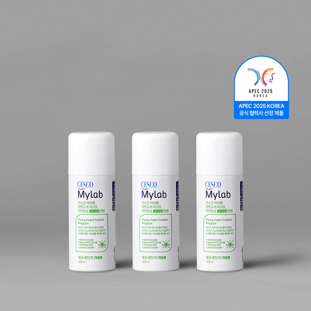 세스코 마이랩 아웃도어 미스트 에어로솔 모기 기피제 100ml x 3개
