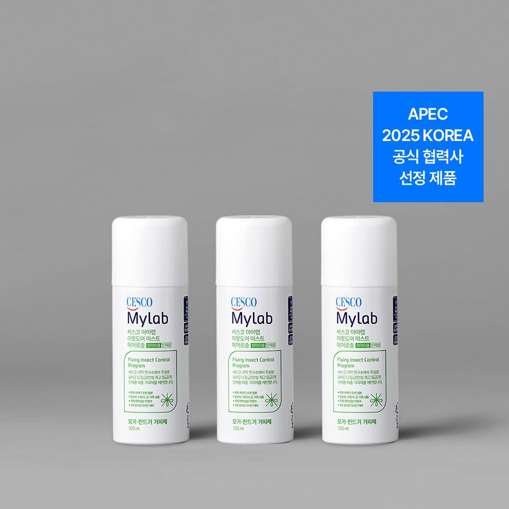 세스코 마이랩 아웃도어 미스트 에어로솔 모기 기피제 100ml x 3개