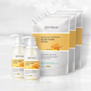 세스케어 주방세제 프리미엄 본품 478ml x 2개 + 리필 865ml x 3개