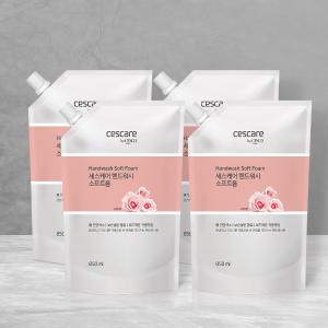 세스케어 핸드워시 소프트폼 리필 파우치 850ml x 4개