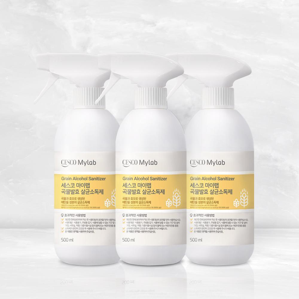 세스코 마이랩 곡물발효 살균소독제 500ml x 3개