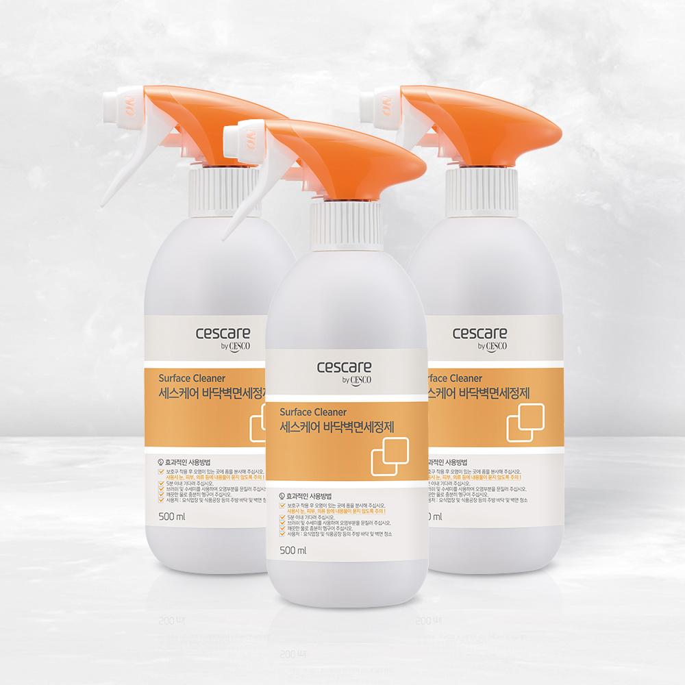 세스케어 바닥벽면세정제 500ml x 3개