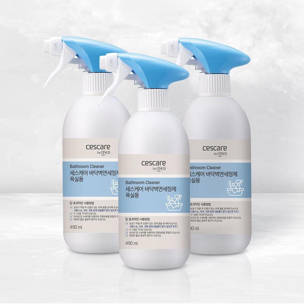 세스코 마이랩 바닥벽면세정제 욕실용 490ml x 3개