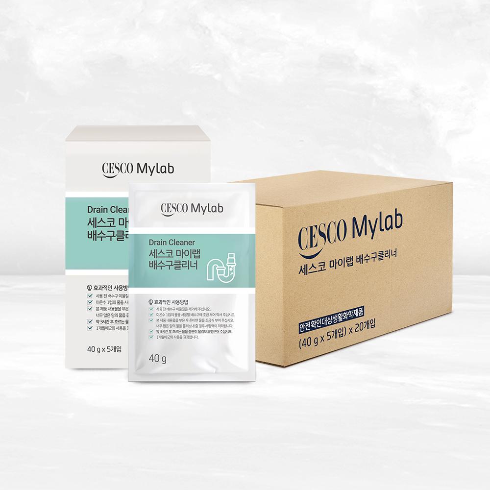 세스코 마이랩 배수구클리너 100회분 (40g x 5개입 / 20세트 / 1box)