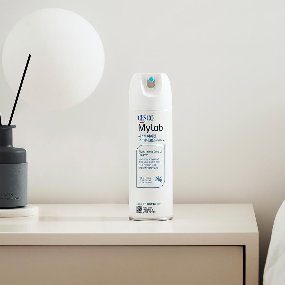세스코 마이랩 모기 에어로솔 워터베이스 무향 500ml x 1개 + 330ml x 1개 + 모기 기피제 100ml x 2개