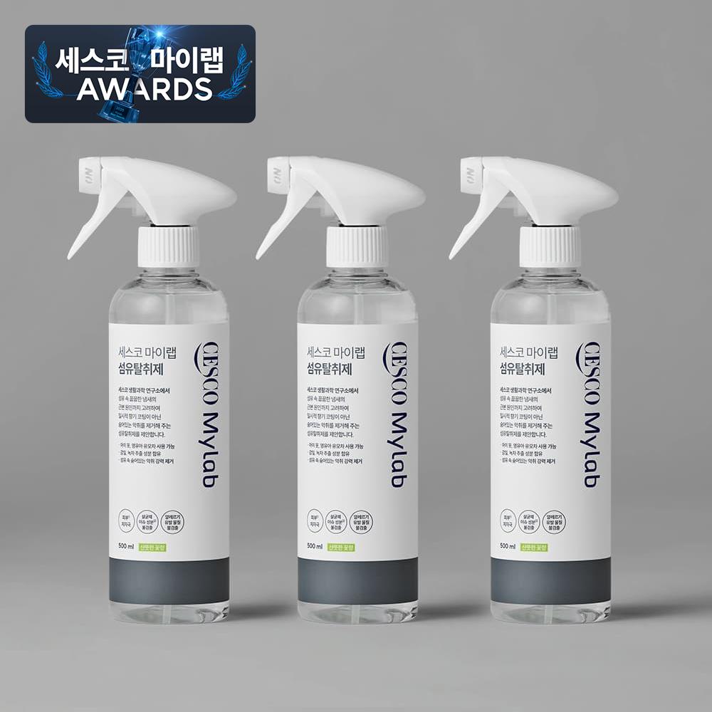 세스코 마이랩 섬유탈취제 500ml x 3개