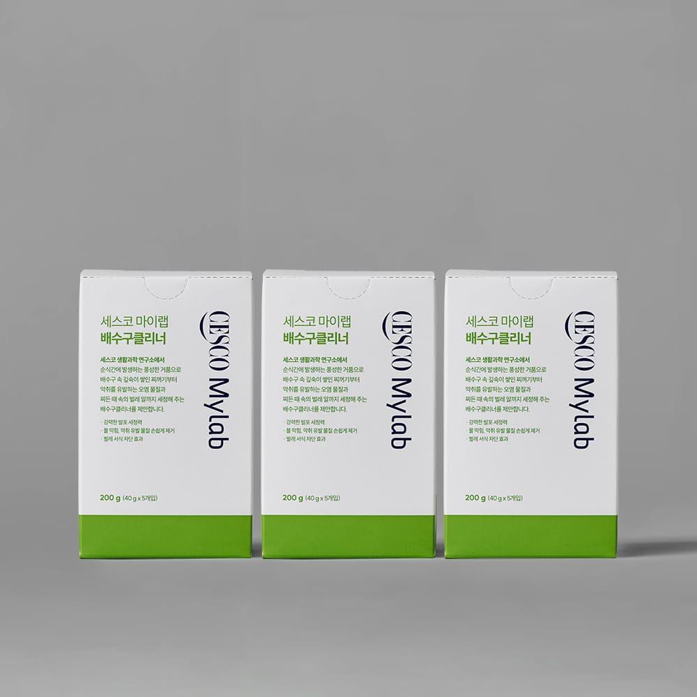 세스코 마이랩 배수구클리너 15회분 (40g * 5개입) x 3개