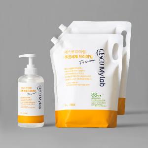 세스코 마이랩 주방세제 프리미엄 500ml + 리필 2L x 2개