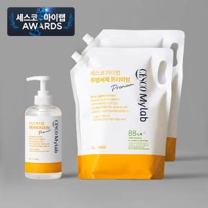 세스코 마이랩 주방세제 프리미엄 500ml + 리필 2L x 2개