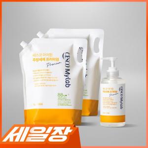 세스코 마이랩 주방세제 프리미엄 500ml + 리필 2L x 2개