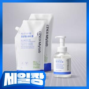 세스코 마이랩 항균 핸드워시 폼 500ml + 리필 1L x 2개