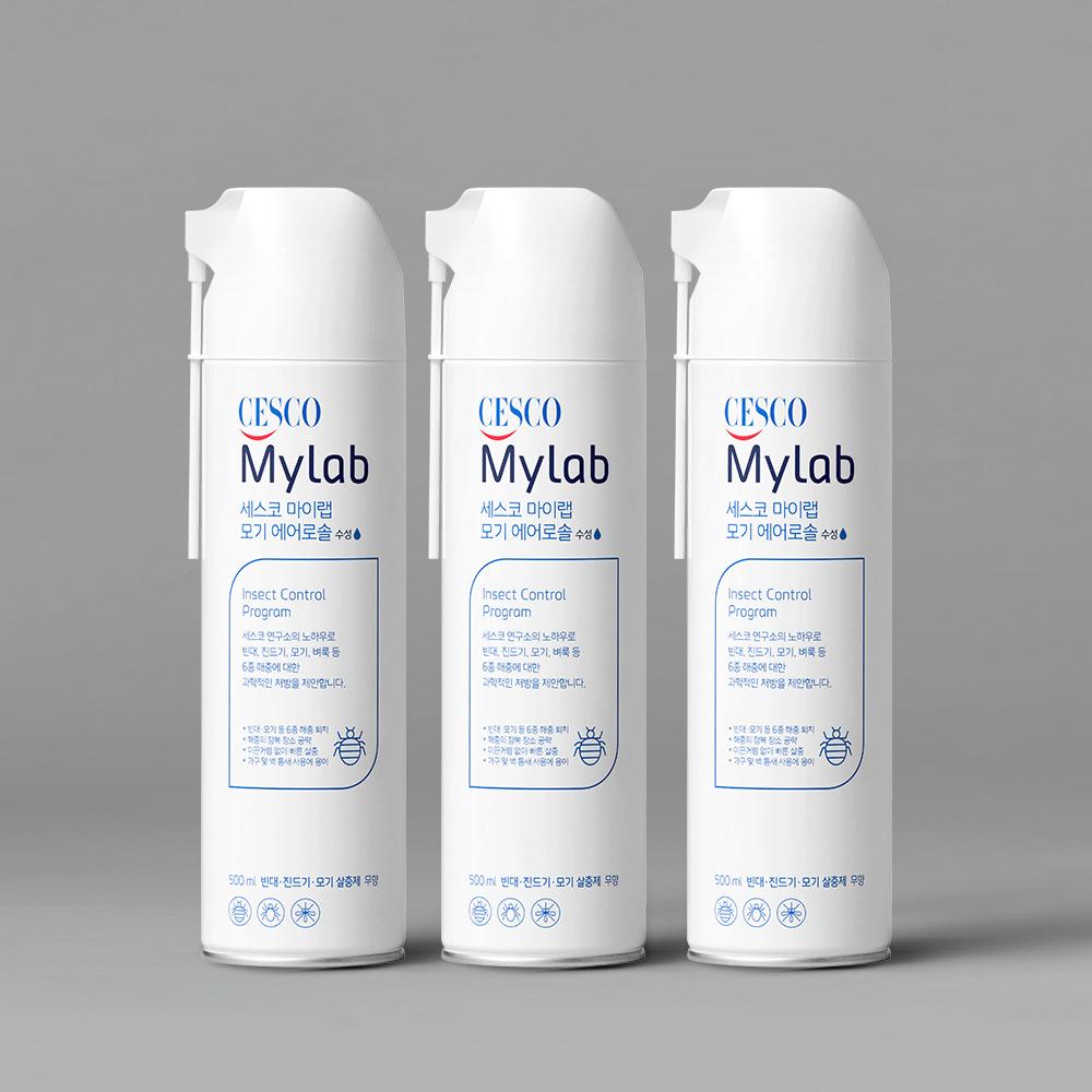 세스코 마이랩 모기 에어로솔 수성 빈대승인 500ml x 3개