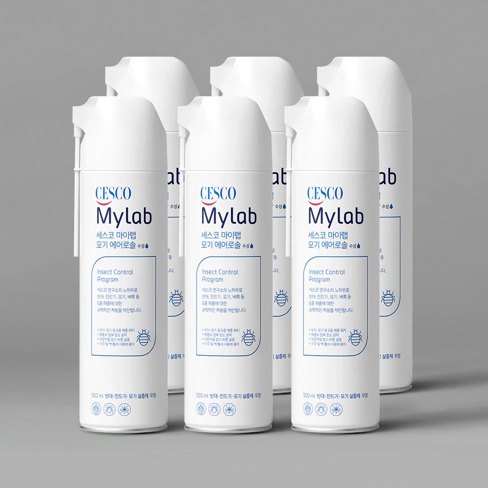 세스코 마이랩 모기 에어로솔 수성 빈대승인 500ml x 6개
