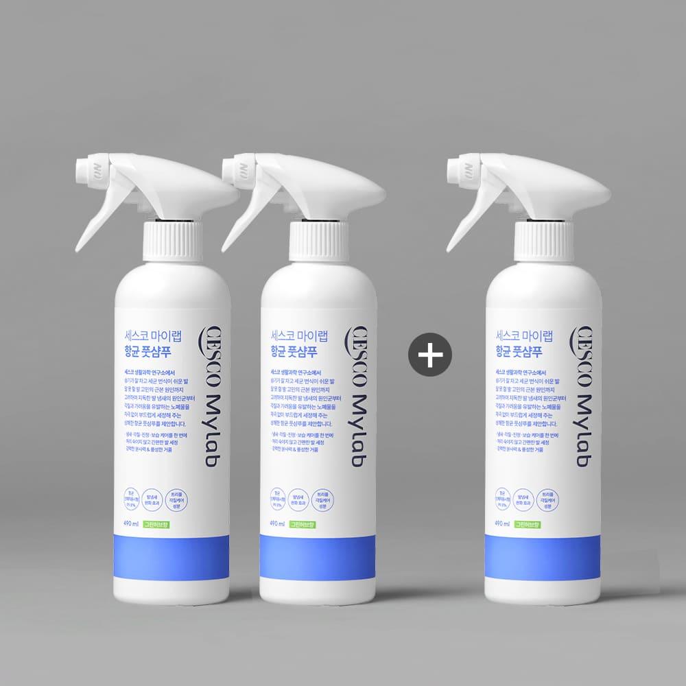 세스코 마이랩 항균 풋샴푸 490ml x 3개