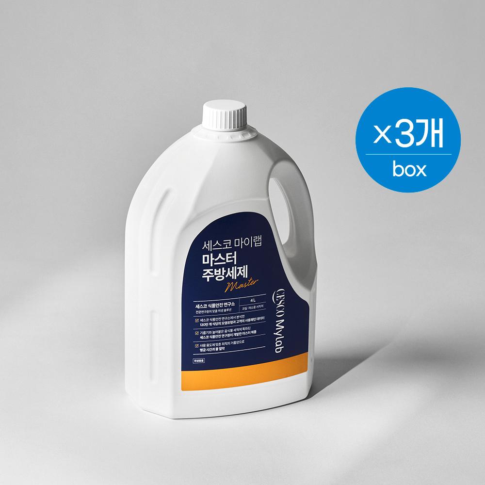 세스코 마이랩 마스터 주방세제 4L x 3개 (1box)