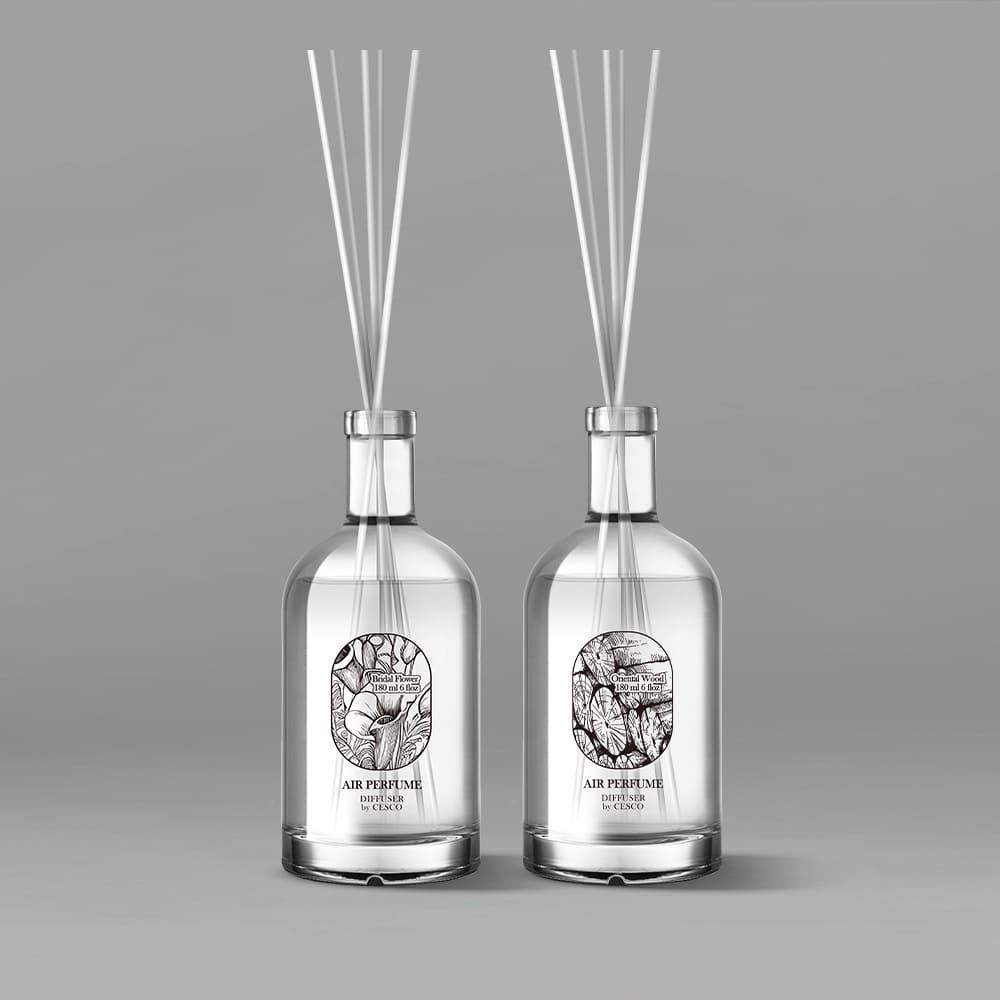 세스코 에어퍼퓸 디퓨저 브라이덜 플라워 180ml + 오리엔탈 우드 180ml