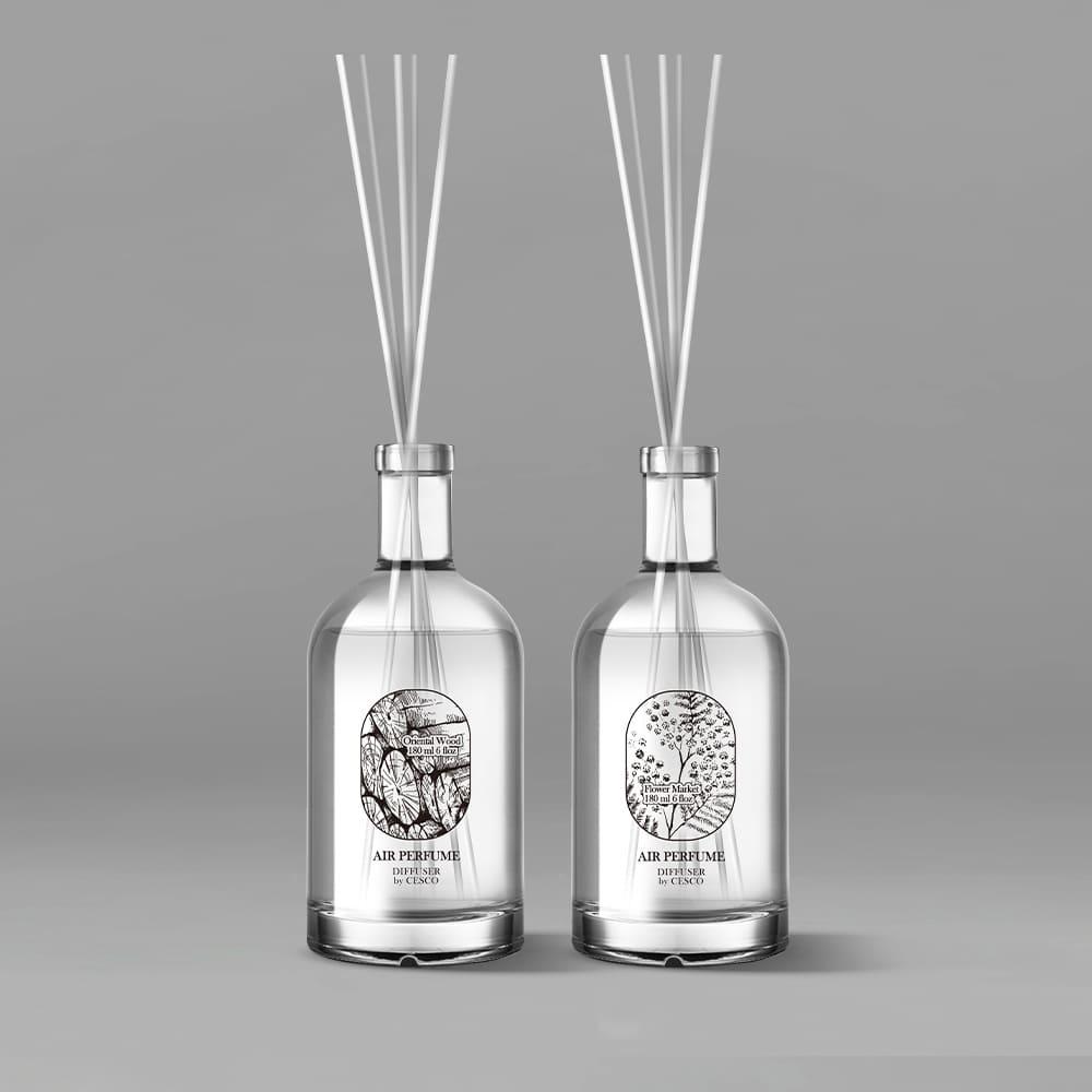 세스코 에어퍼퓸 디퓨저 오리엔탈 우드 180ml + 플라워 마켓 180ml