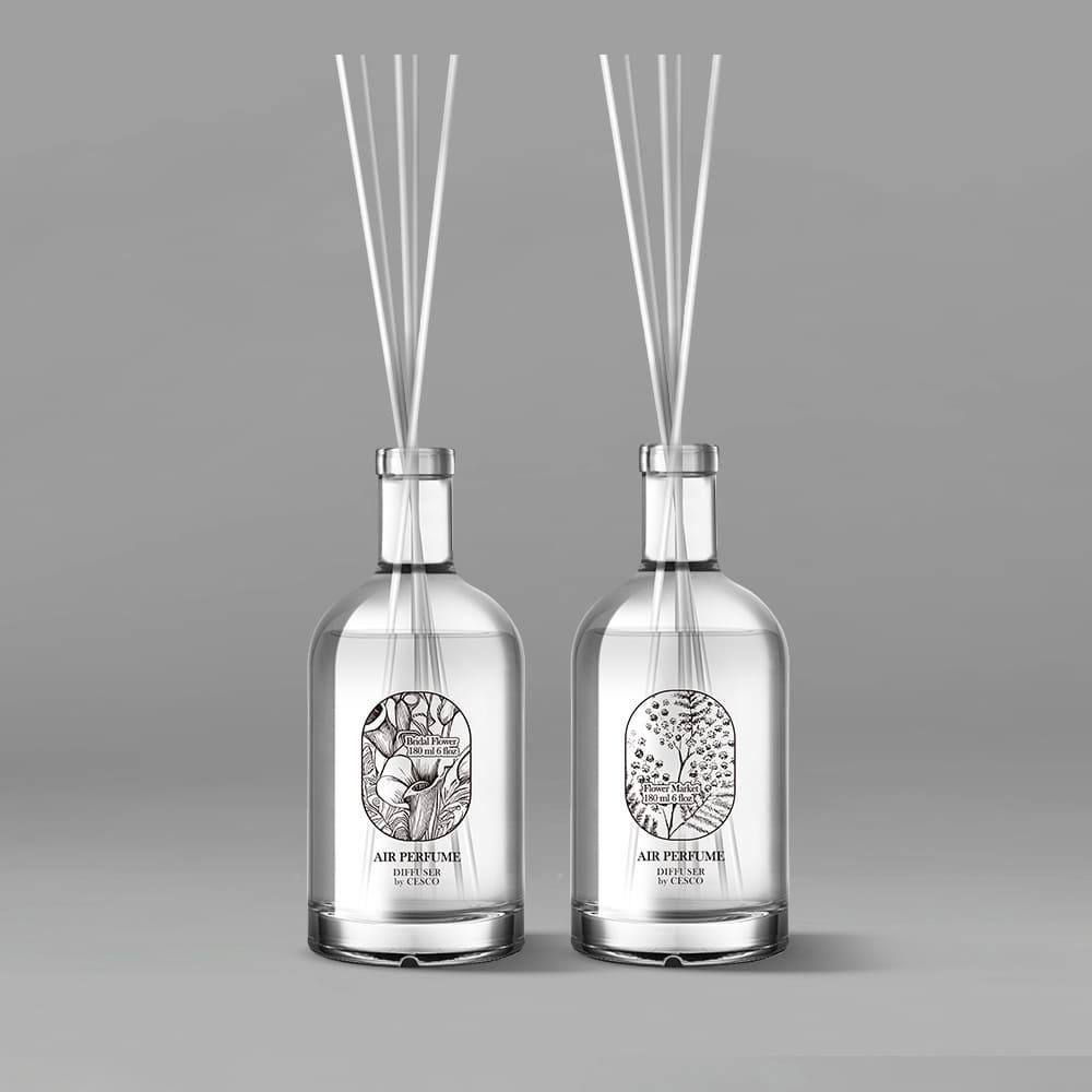세스코 에어퍼퓸 디퓨저 브라이덜 플라워 180ml + 플라워 마켓 180ml