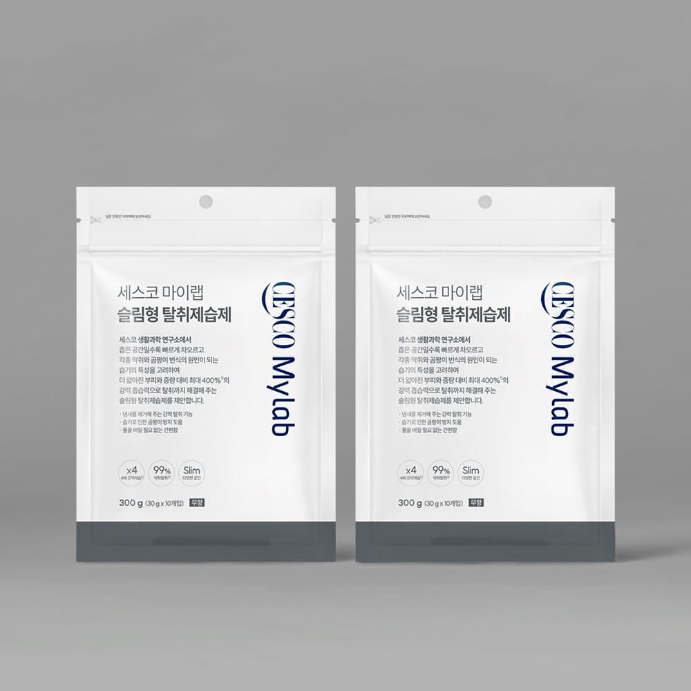 세스코 마이랩 슬림형 탈취제습제 (30g*10개입) x 2팩