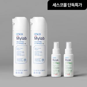 [단독특가] 빈대승인 세스코 마이랩 모기 에어로솔 수성 500ml x 2개 + 모기 기피제 70ml x 2개