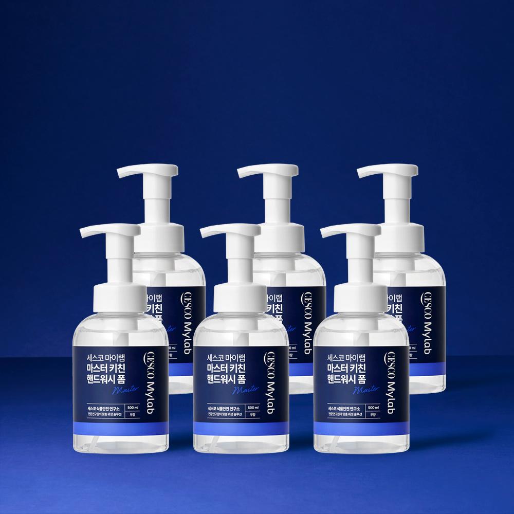 [유통기한 1년미만] 세스코 마이랩 마스터 키친 핸드워시 폼 500ml x 6개