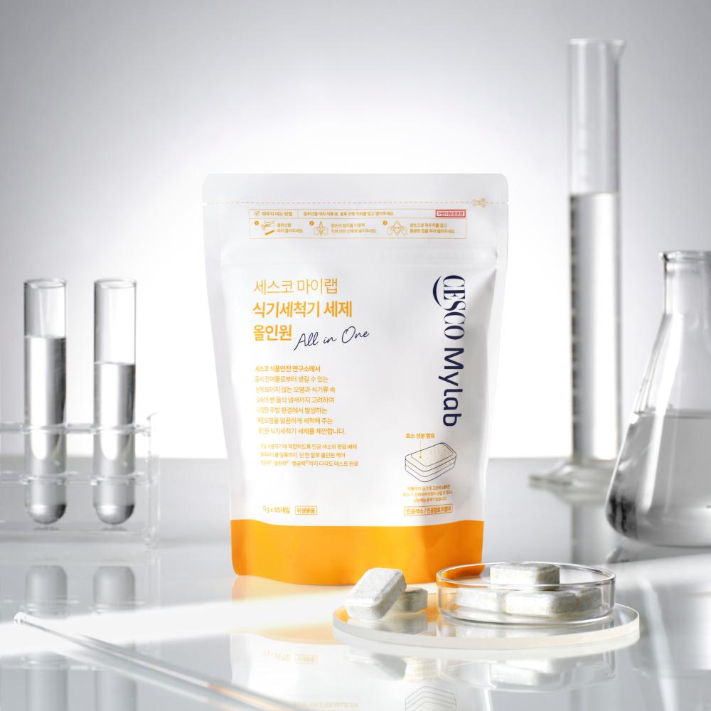 [추가증정] 세스코 마이랩 식기세척기 세제 올인원 (10g x 65개입) x 2개 + 주방세제 프리미엄 500ml x 1개