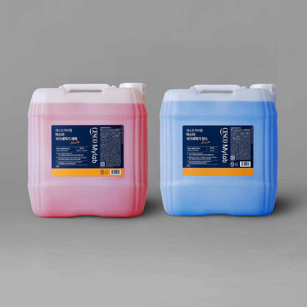 세스코 마이랩 마스터 식기세척기 세제 18.75L + 린스 18.75L