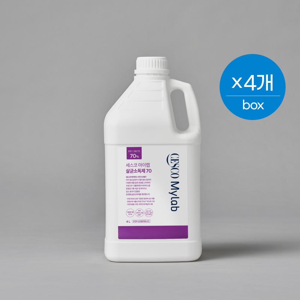 세스코 마이랩 살균소독제 70 리필 4L x 4개 (1box)