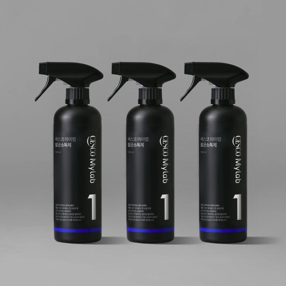세스코 마이랩 차량용 살균소독제 500ml x 3개