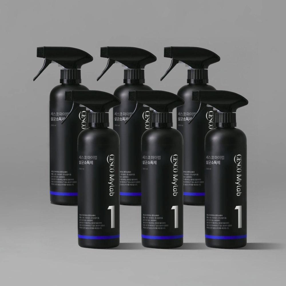 세스코 마이랩 차량용 살균소독제 500ml x 6개