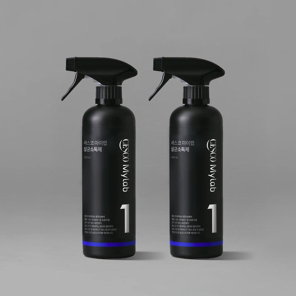 세스코 마이랩 차량용 살균소독제 500ml x 2개