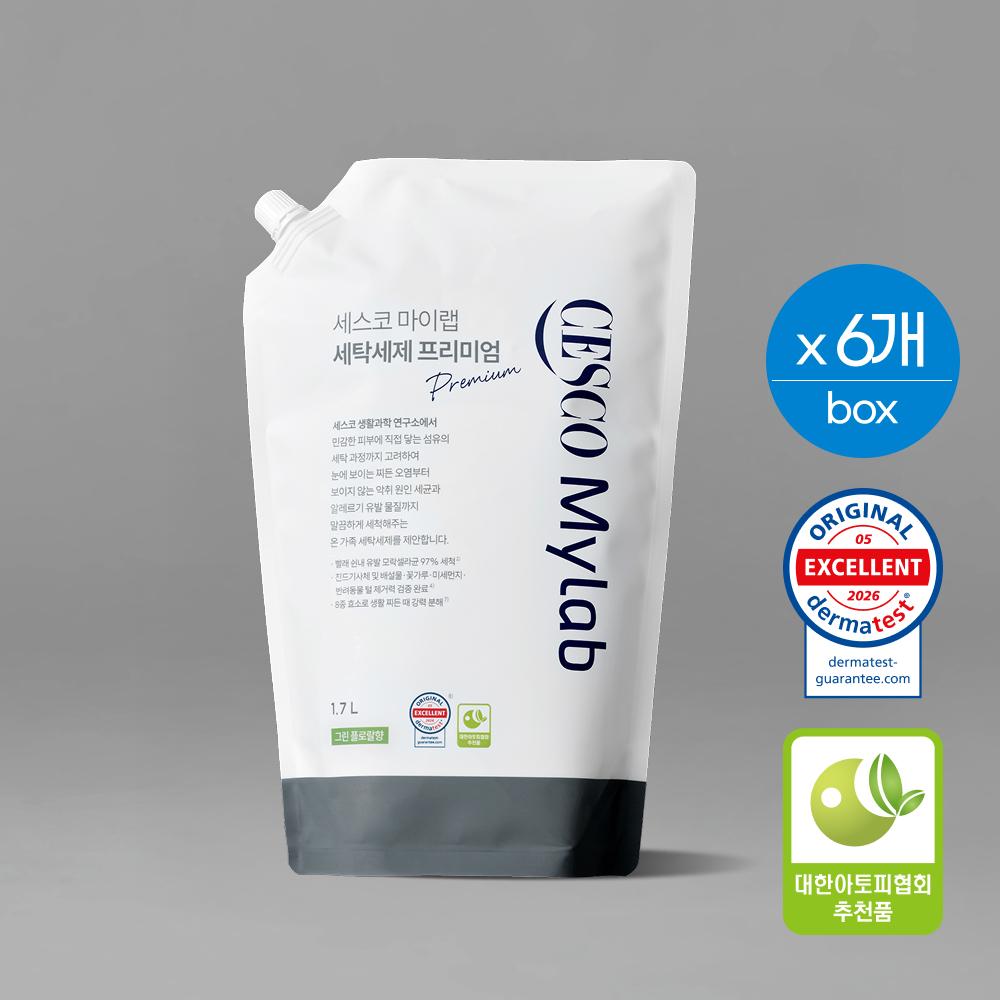 세스코 마이랩 세탁세제 프리미엄 1.7L x 6개 (box)