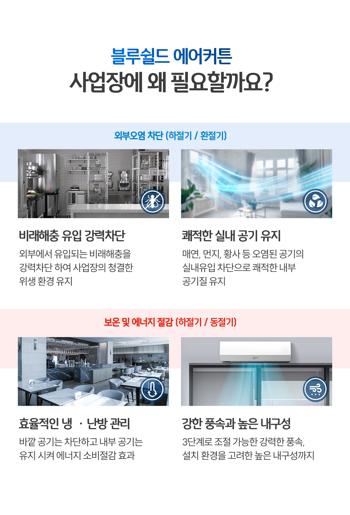 블루쉴드 에어커튼의 필요성