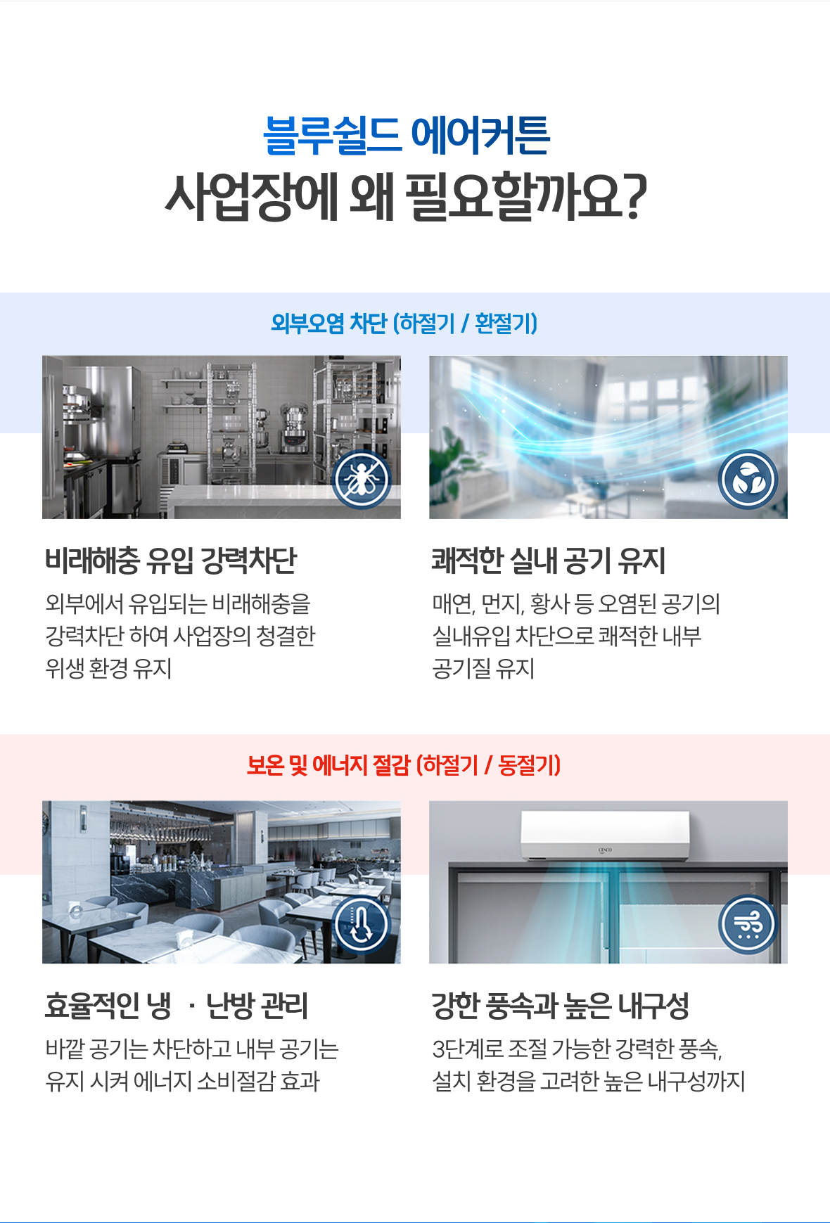 블루쉴드 에어커튼의 필요성